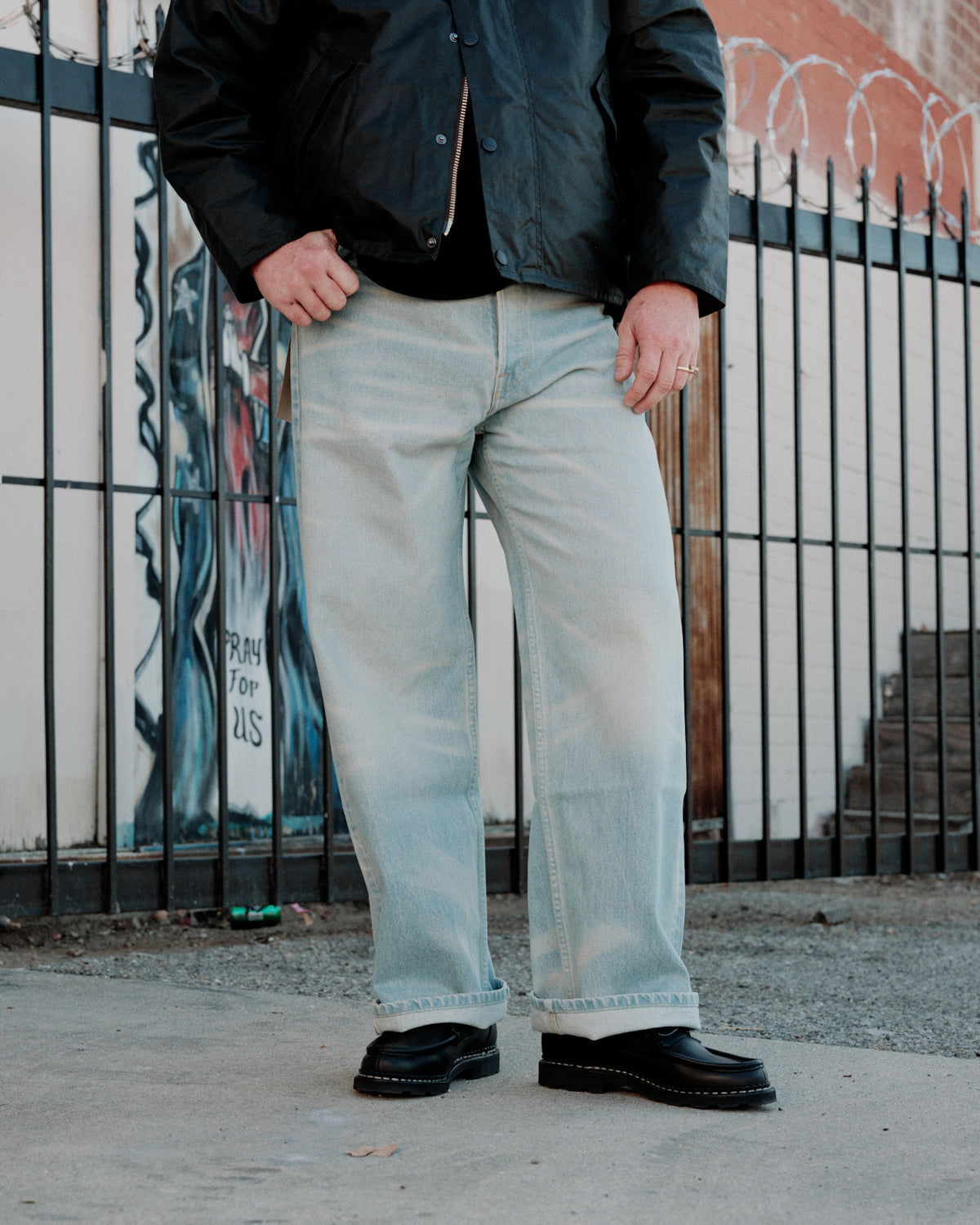 Brain Dead Type 00 15oz Selvedge Denim Pant Light Washed Indigo