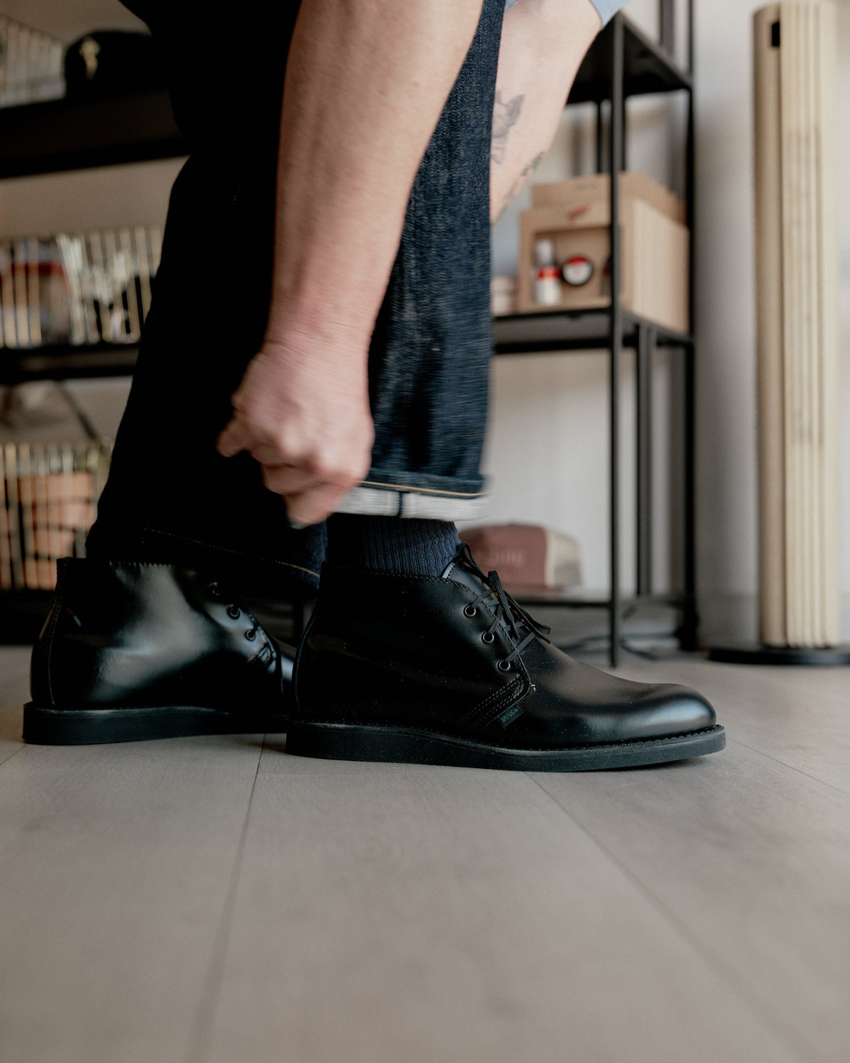 Red Wing Heritage 9196 Postman Chukka Black Chaparral