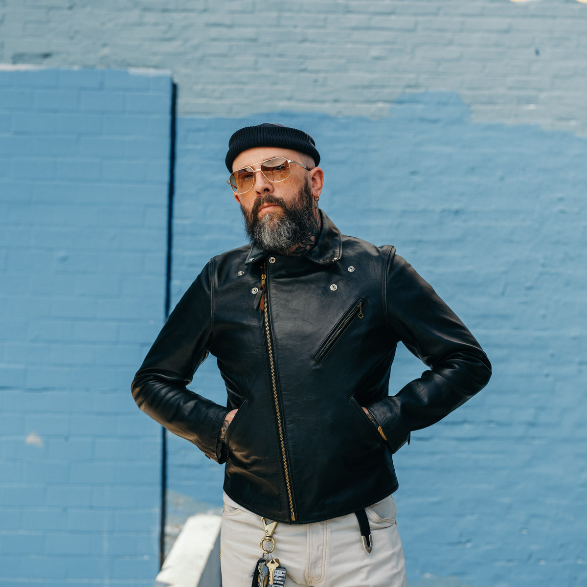 Double Helix x Snake Oil Provisions Deviant LAW Motorcycle Jacket Black PRE-ORDER DEPOSIT