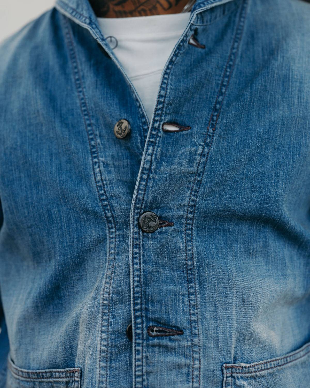 Full Count 2052HW-1 USN Shawl Collar Denim Coverall Hand Wash "Master of Reality"
