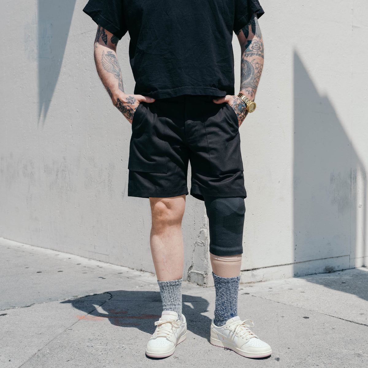 Rogue Territory Fatigue Shorts Black Canvas FINAL SALE