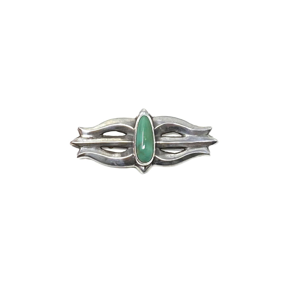 Mt. Hill Silver Type I Sterling Silver Pin Royston Turquoise