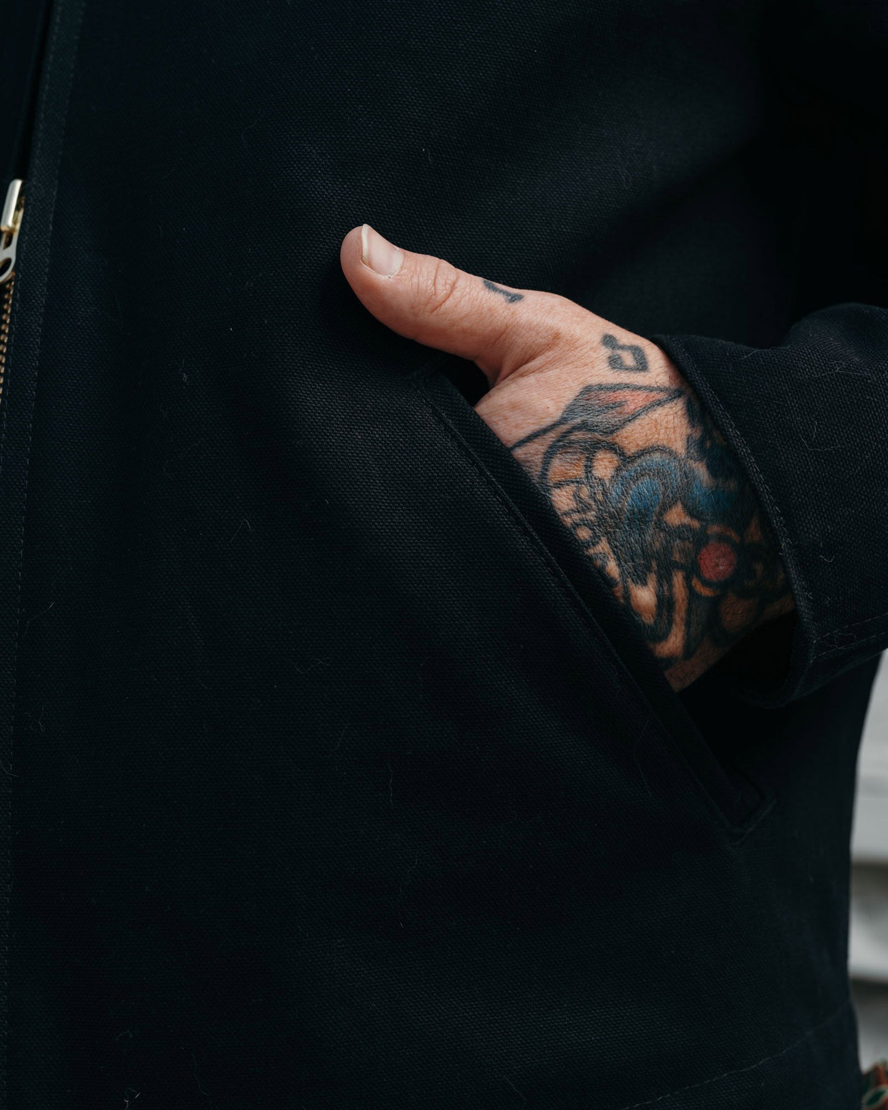 Snake Oil Provisions x Golden Bear Figueroa Canvas Work Jacket Black