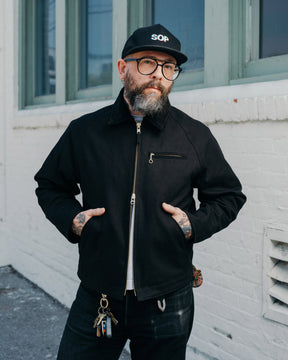 Snake Oil Provisions x Golden Bear Figueroa Canvas Work Jacket Black