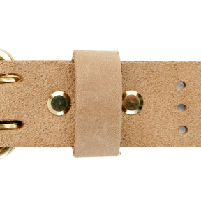 The Black Acre x Snake Oil Provisions Scoundrel Dual Prong Belt Sand Suede