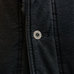 RRL Fleece-Collar Quilted Jersey Jacket Faded Black FINAL SALE