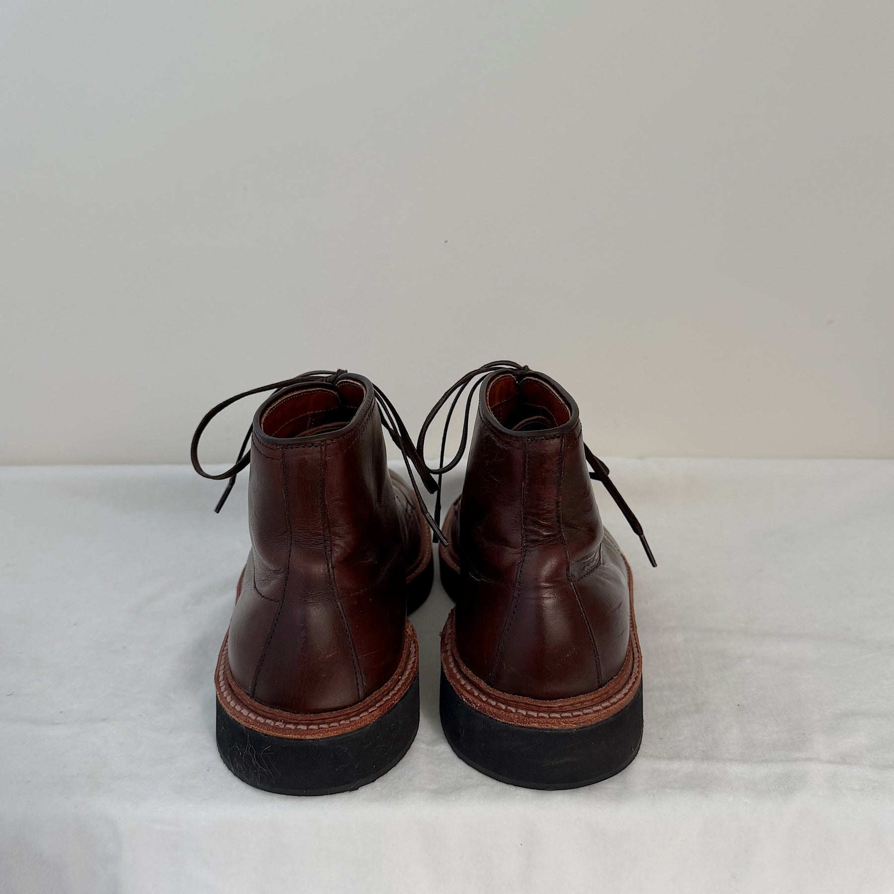 Alden x Snake Oil Provisions Figueroa Plain Toe Boot Brown Chromexcel PRE-OWNED/ FINAL SALE