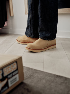 The Flat Head FN-FB-002 Suede Boots Beige