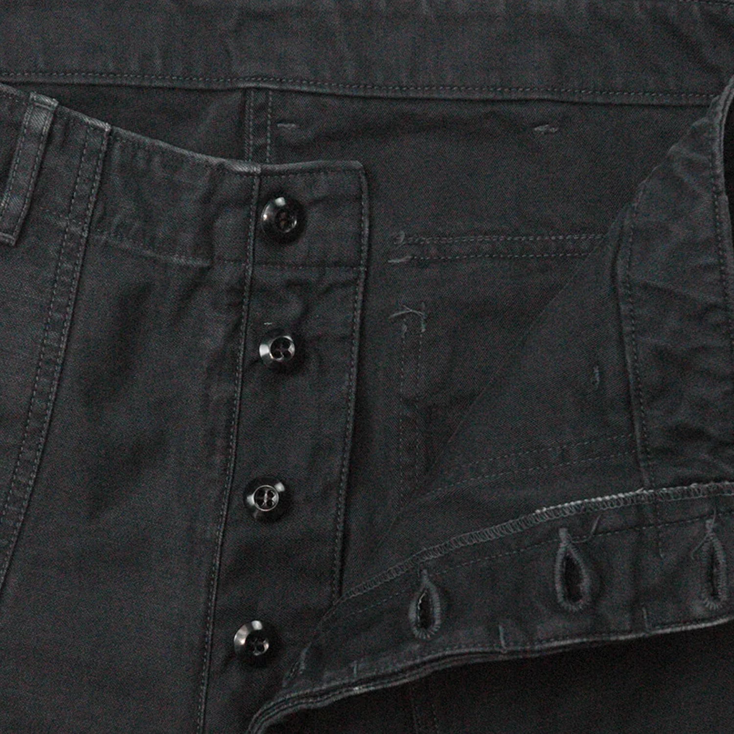 Full Count 1992-24A Utility Trousers Black