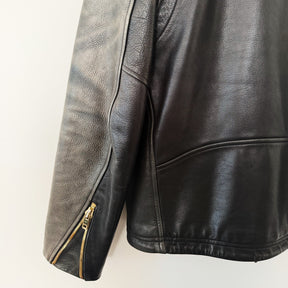 Lær Brand Classic Moto Jacket Black w/ Gold Hardware PRE-OWNED/ FINAL SALE