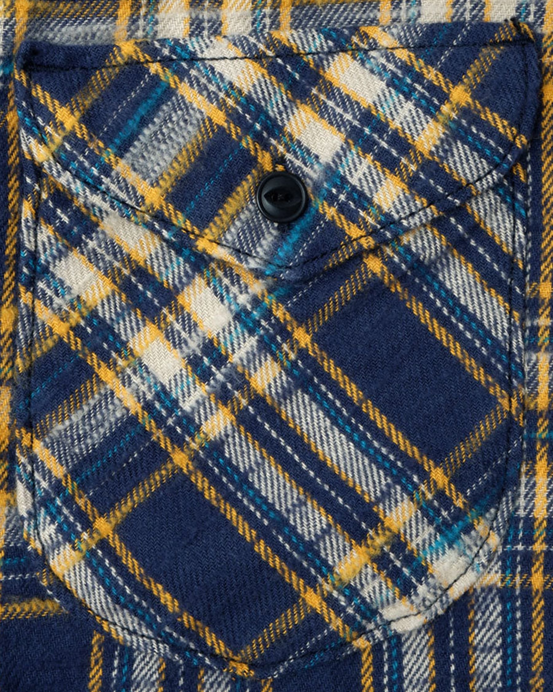 UES 502655 Slubby Flannel Shirt Navy