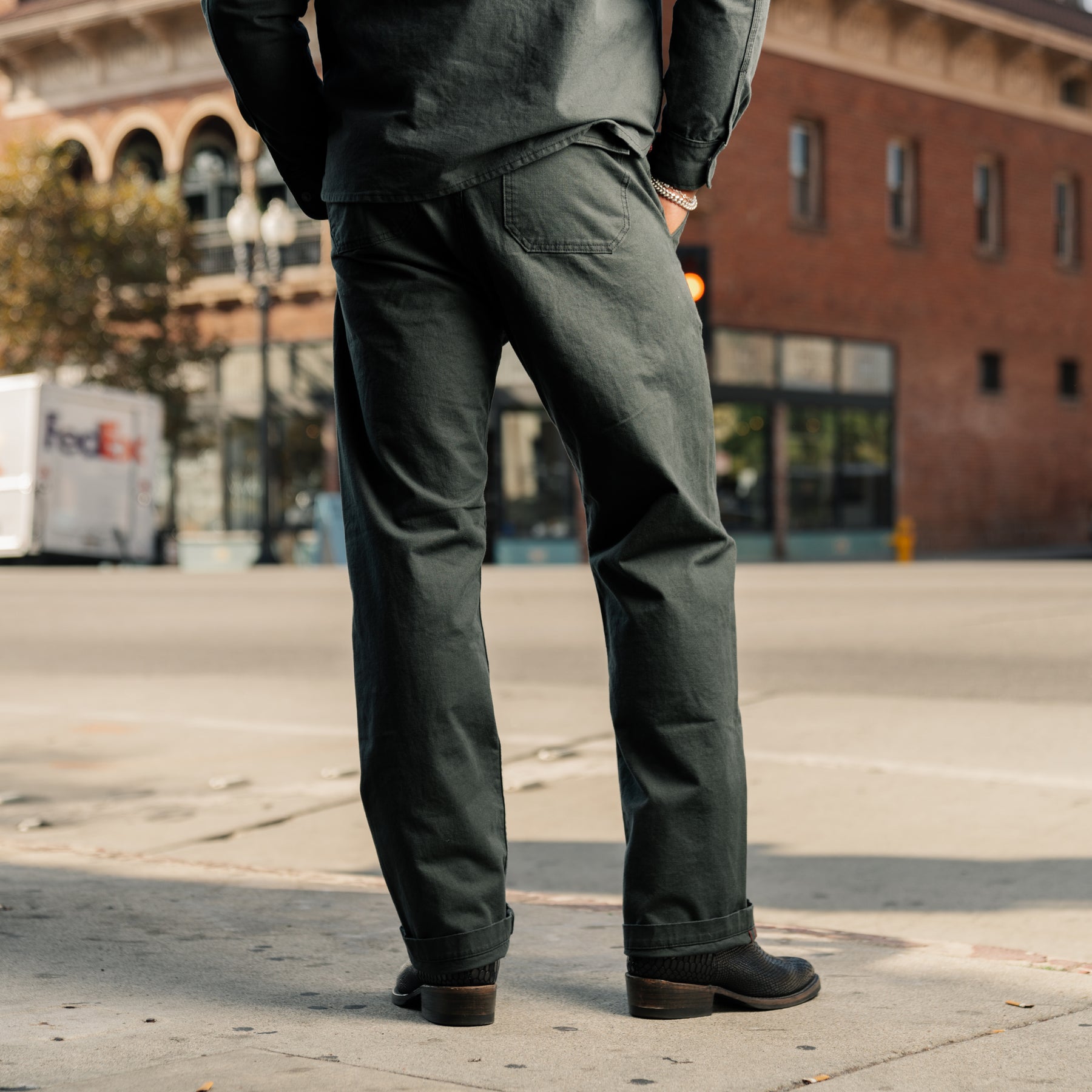 Rogue Territory Dyed Canvas Fatigue Pants Ash FINAL SALE