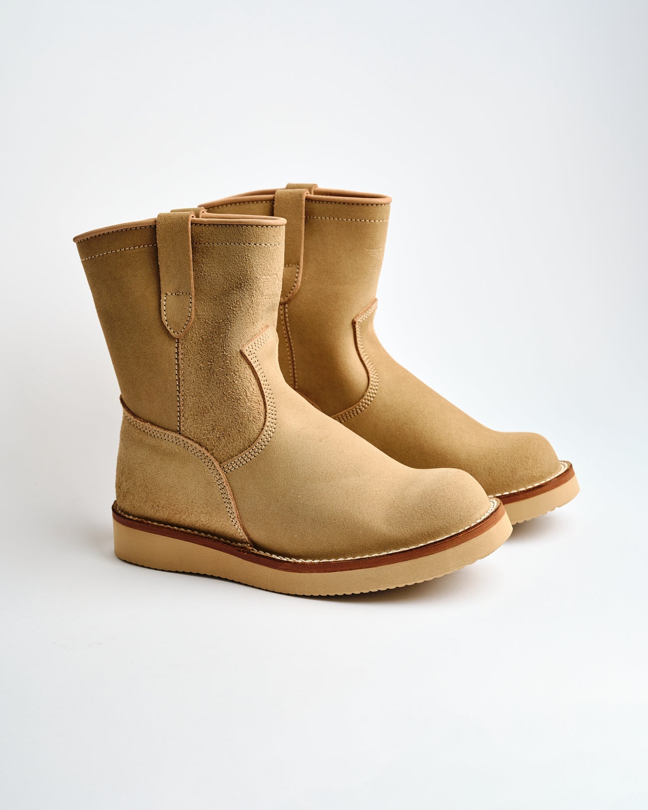 The Flat Head FN-FB-002 Suede Boots Beige