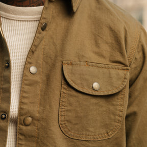 Rogue Territory Dyed Canvas Work Shirt Golden Brown FINAL SALE