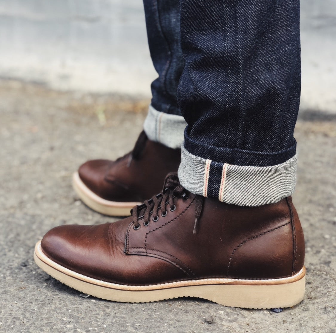 Alden x Snake Oil Provisions Pike Boot Brown Chromexcel PRE-OWNED/ FINAL SALE