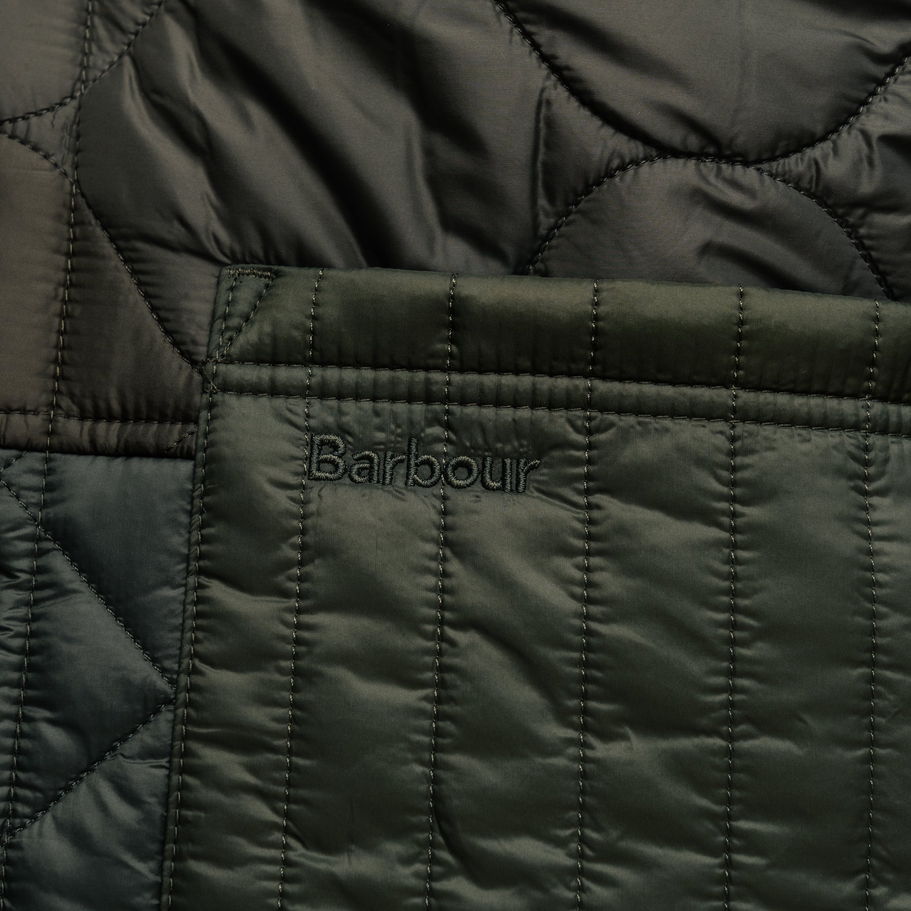 Barbour Cording Quilt Jacket Army Green FINAL SALE