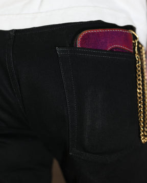 Aaron Levine New York 90's Washed Denim Jeans Rinse Black