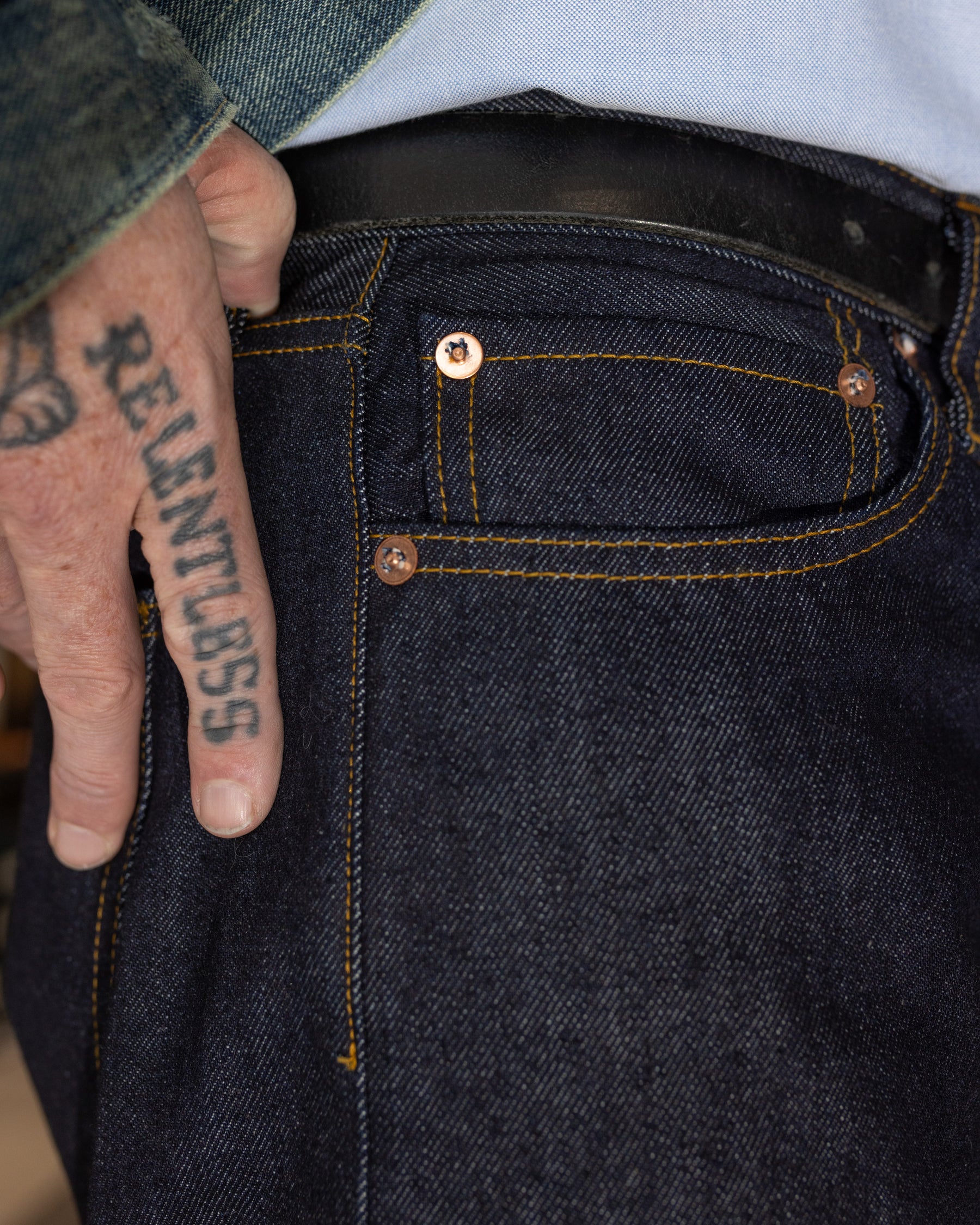 Aaron Levine New York 90's Washed Denim Jeans Rinse