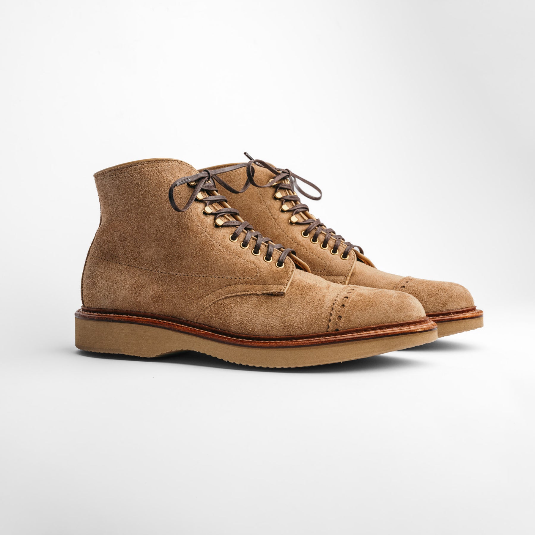 Alden x Snake Oil Provisions Dune Boot Tan Suede