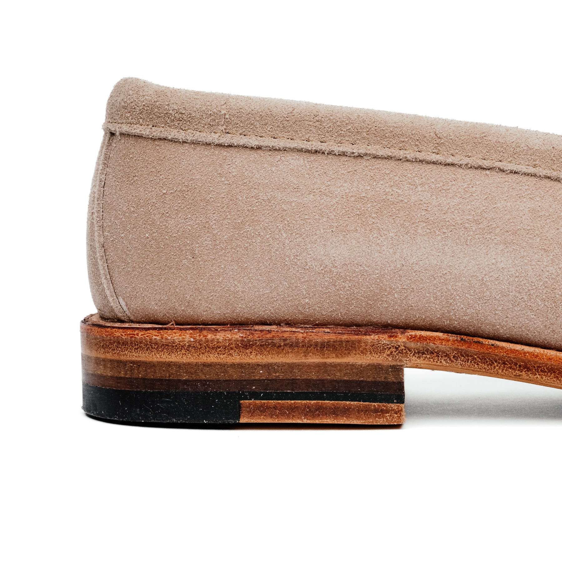 Alden x Snake Oil Provisions Unlined Penny Loafer Milkshake Suede