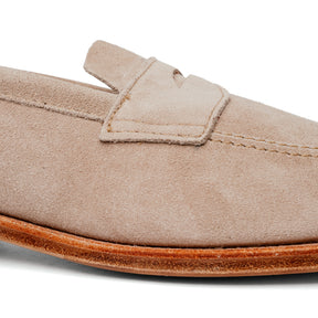 Alden x Snake Oil Provisions Unlined Penny Loafer Milkshake Suede
