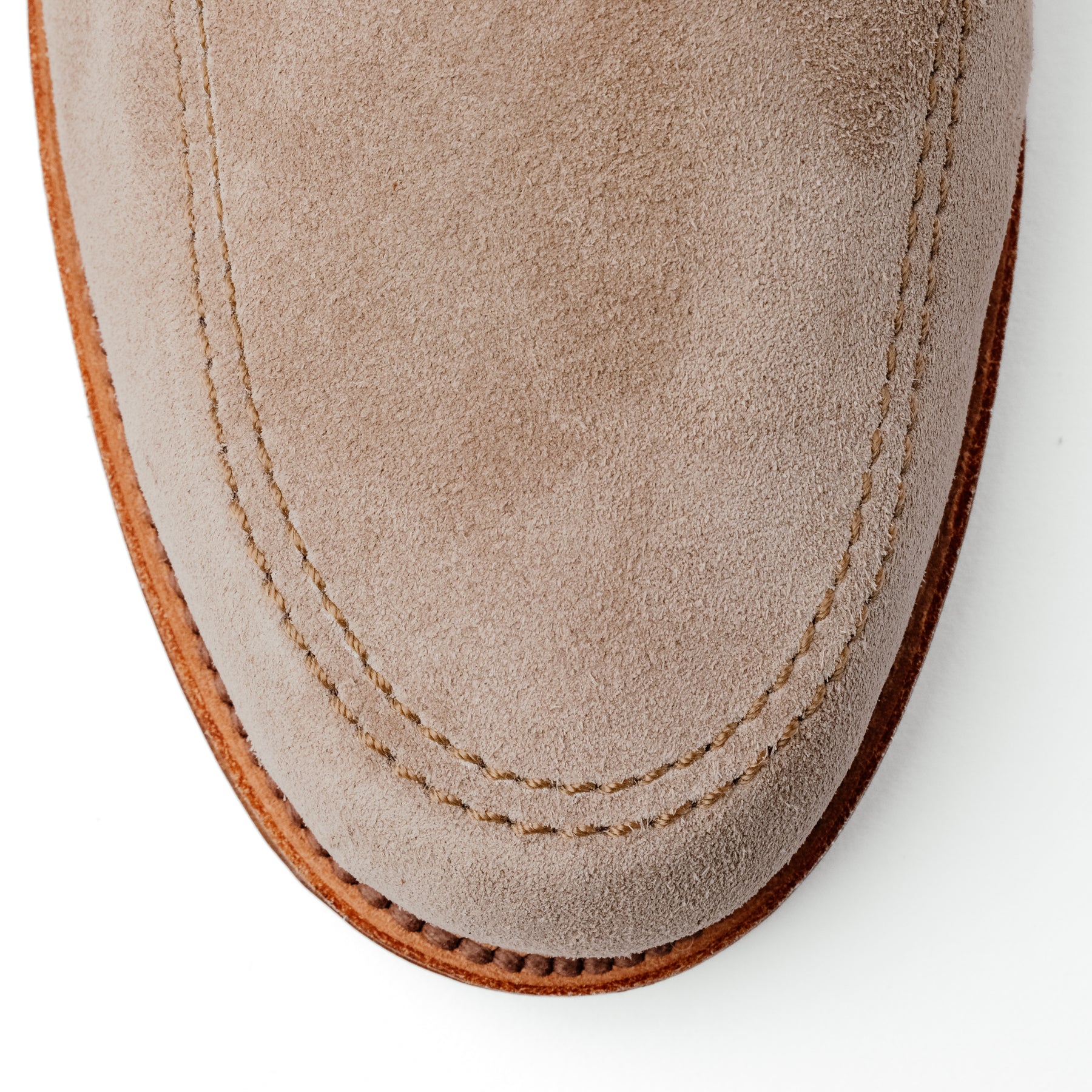 Alden x Snake Oil Provisions Unlined Penny Loafer Milkshake Suede