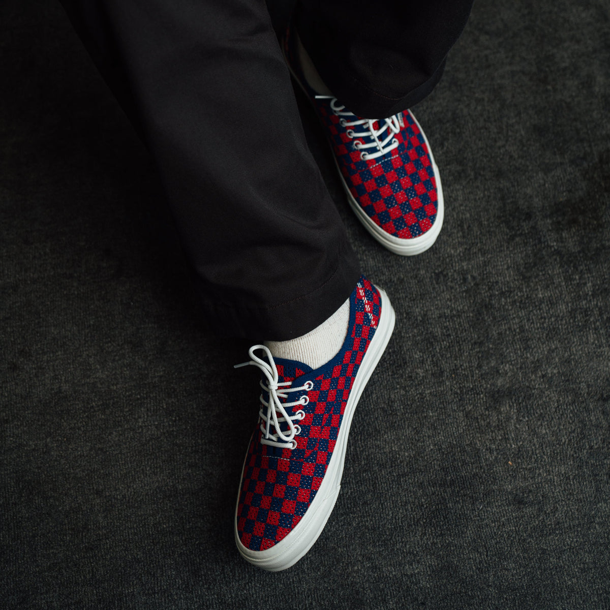 Vans LX Authentic Reissue 44 EK-Punk Check Red/ Blue FINAL SALE