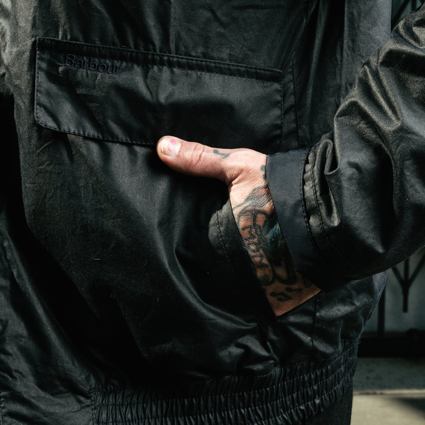 Barbour Newbury Waxed Jacket Royal Navy FINAL SALE