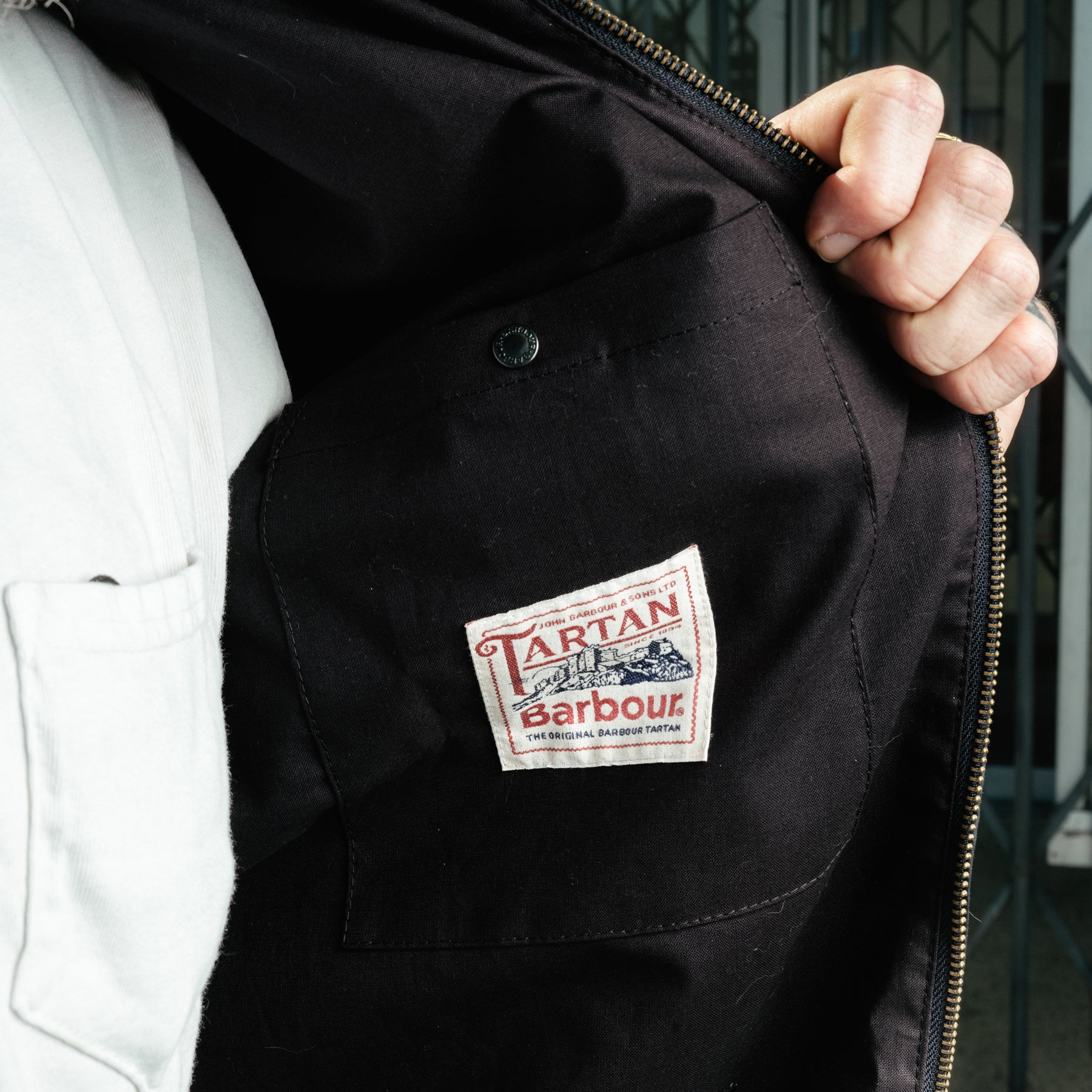 Barbour Newbury Waxed Jacket Royal Navy FINAL SALE