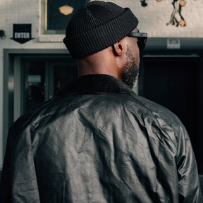 Barbour OS Transport Wax Jacket Classic Black