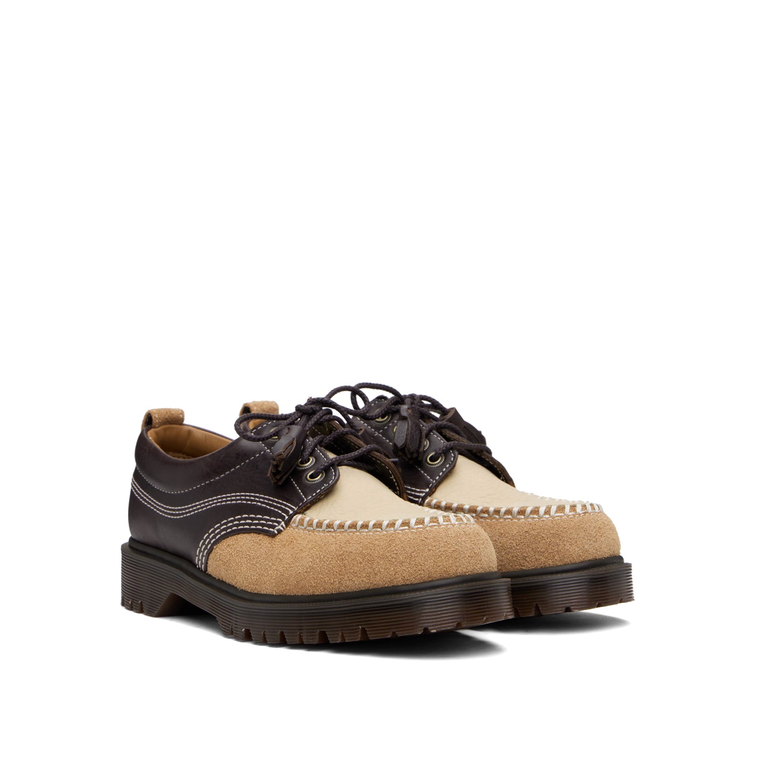 Dr. Martens Lowell Derby Oxford Dark Brown/ Tan Desert FINAL SALE