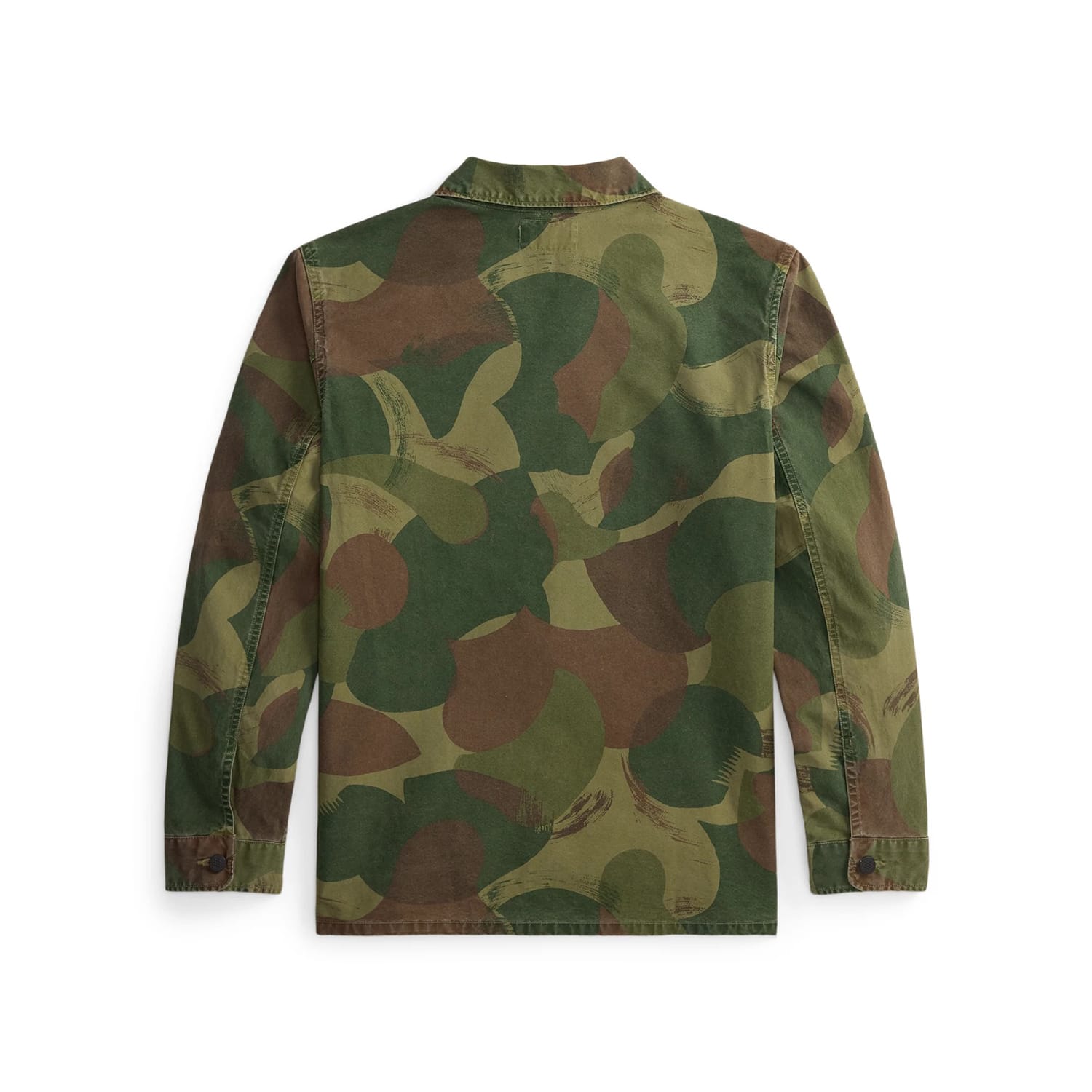 RRL Camo Poplin Overshirt Brush Stroke Camo