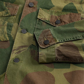 RRL Camo Poplin Overshirt Brush Stroke Camo