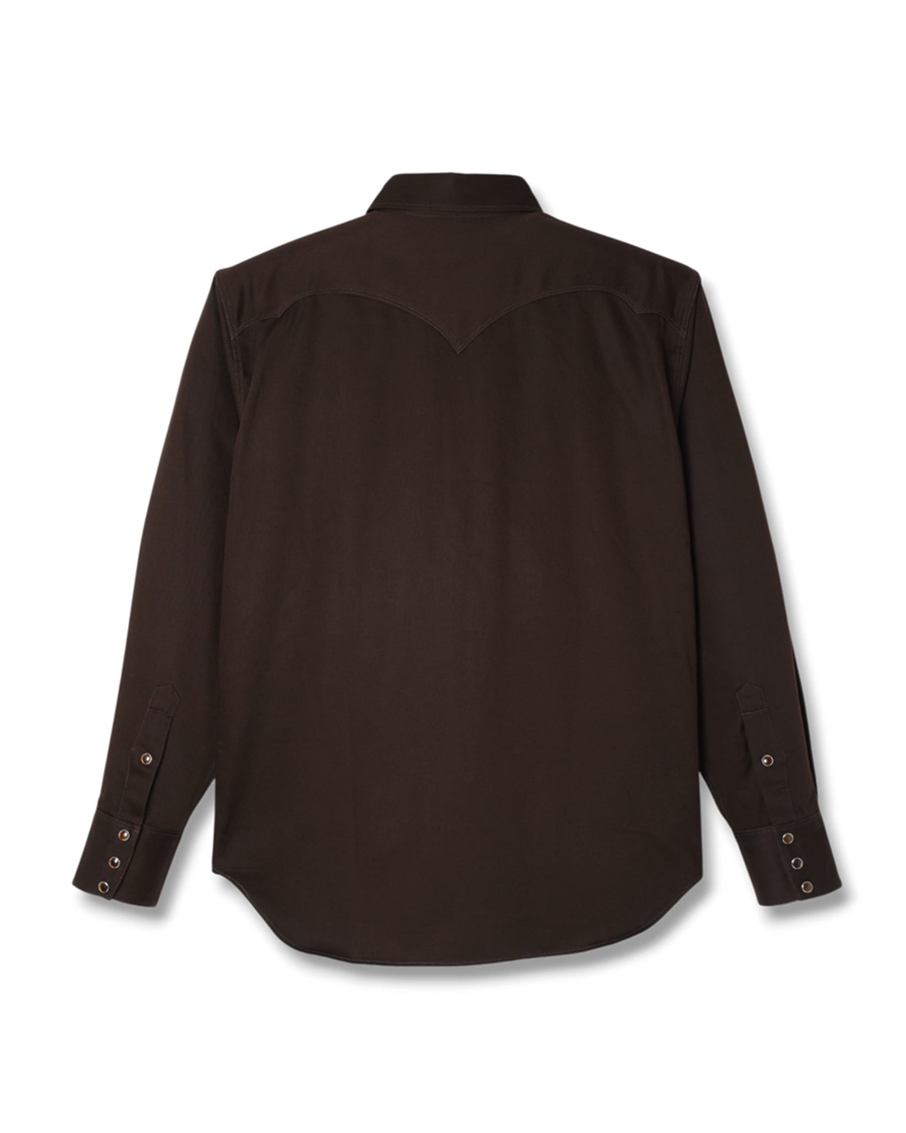 Stevenson Overall Co. Cody Western Shirt Dark Brown