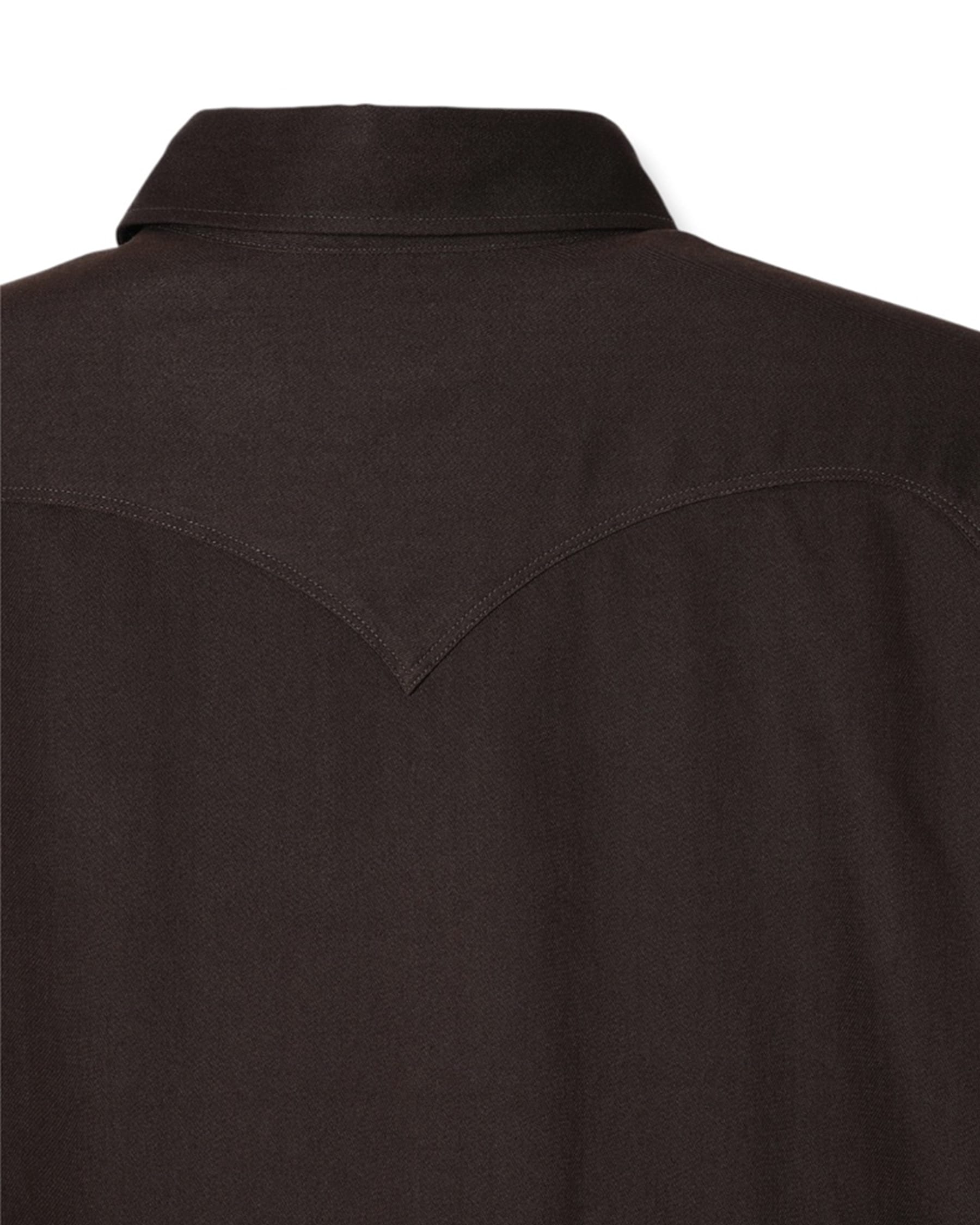 Stevenson Overall Co. Cody Western Shirt Dark Brown