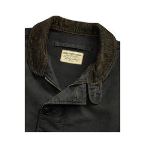 RRL Corduroy-Collar Cotton Deck Jacket Vintage Black
