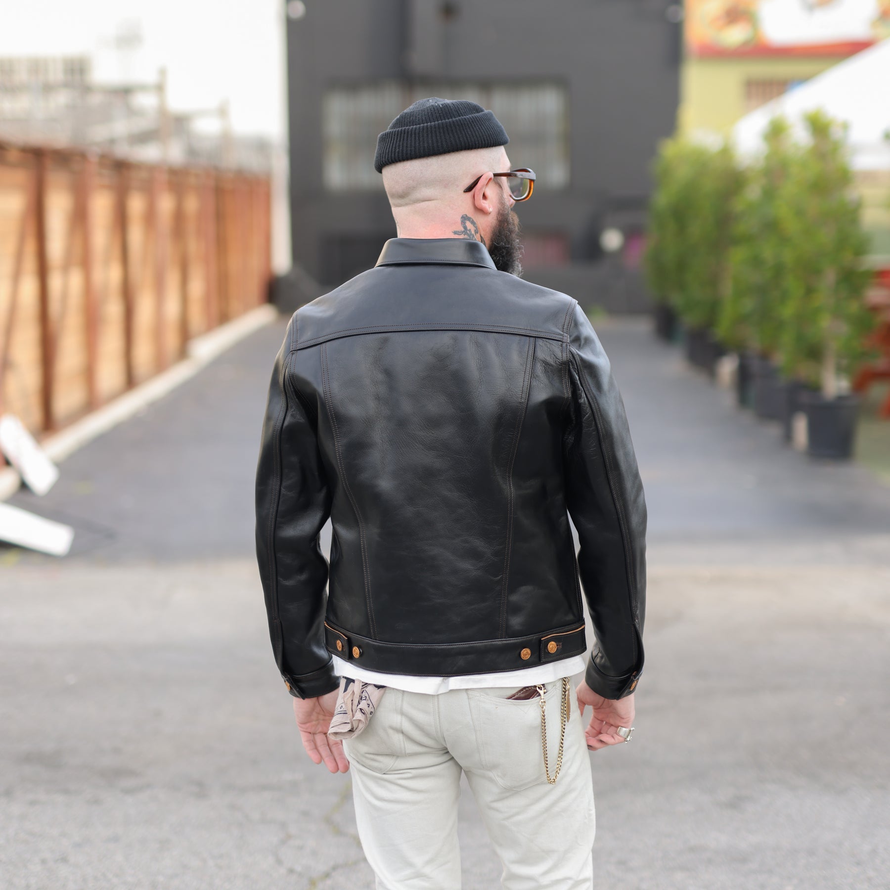 Double Helix Western Pioneer Horsehide Type III Jacket Black PRE-ORDER DEPOSIT