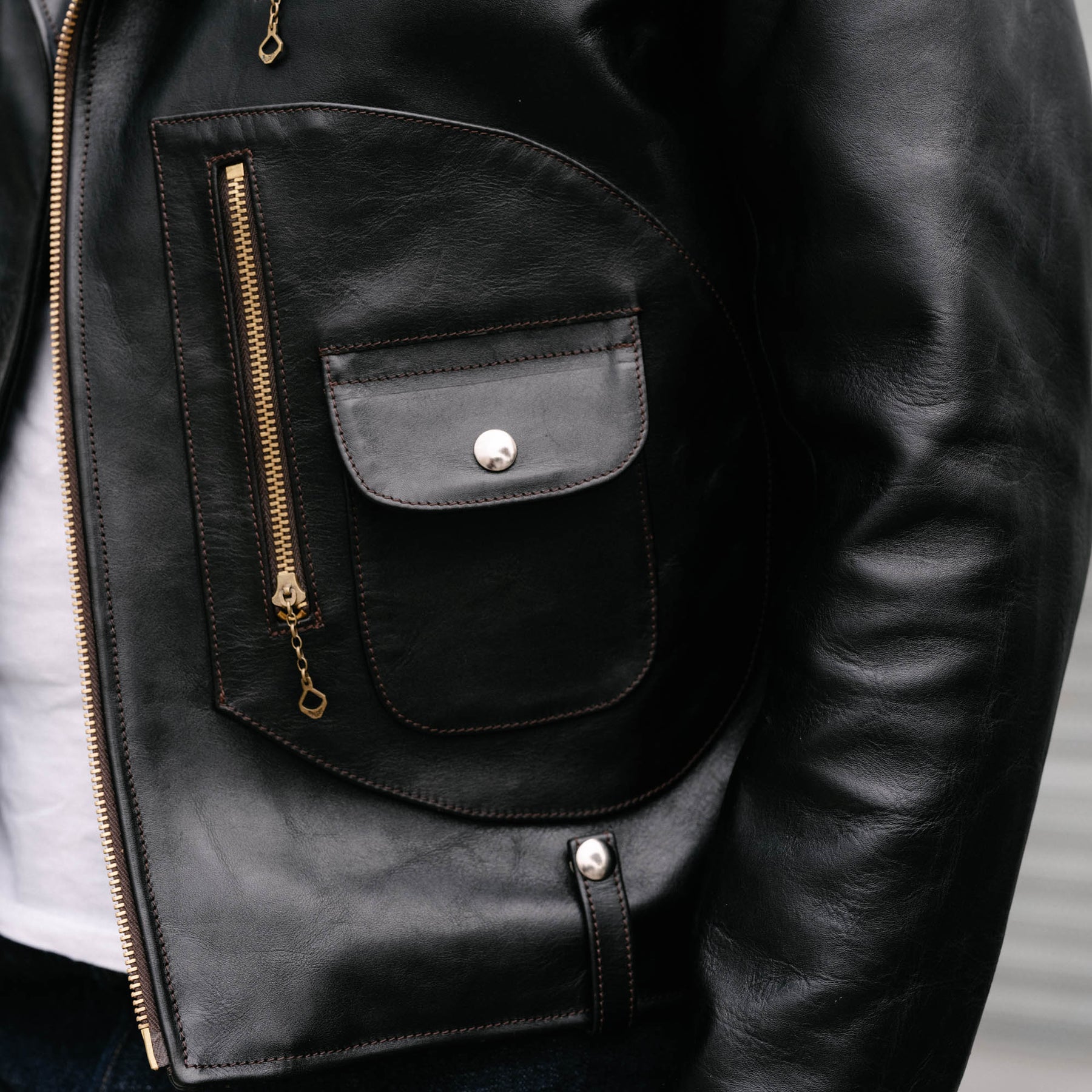Double Helix Innovator Motorcycle Jacket Black Teacore