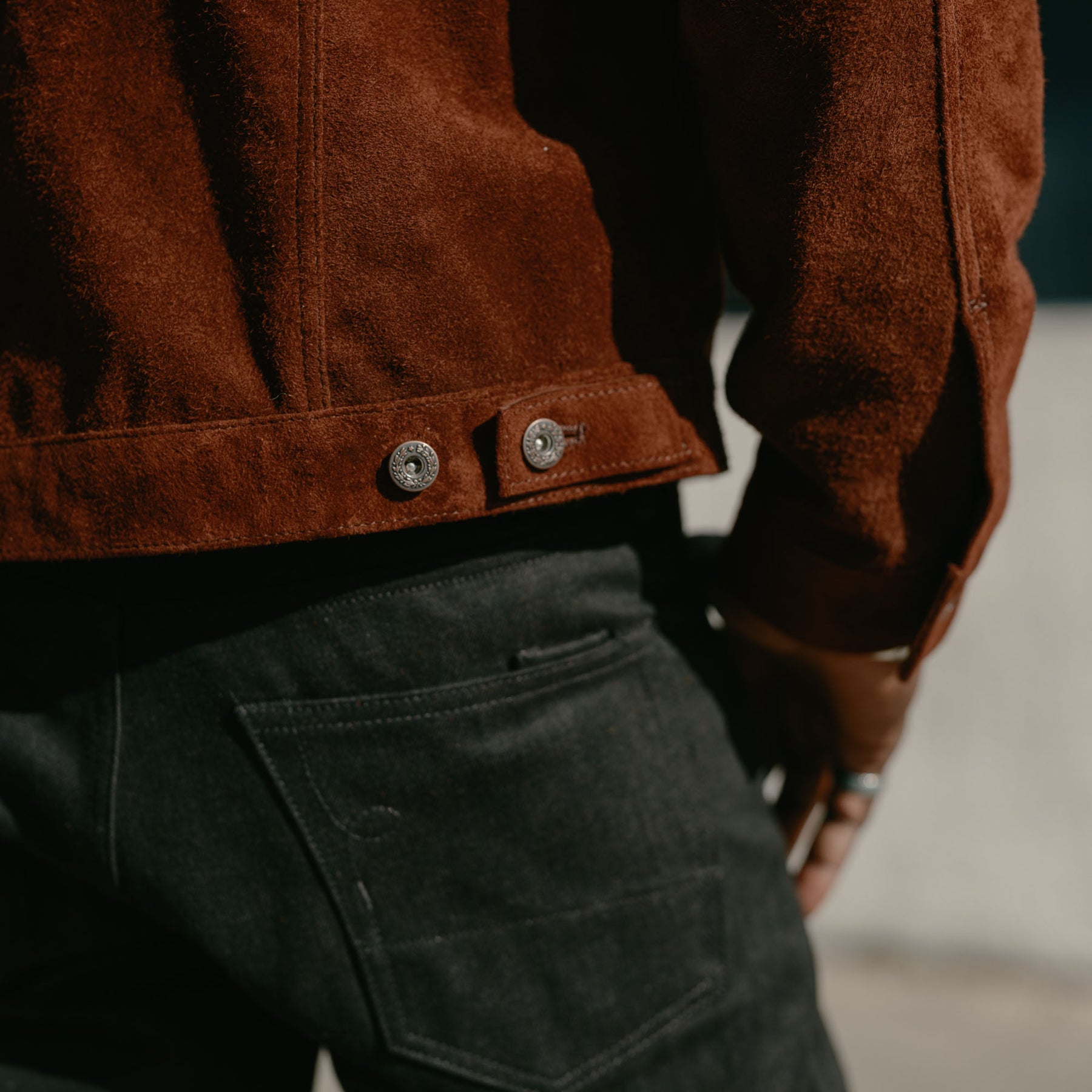 Double Helix Western Pioneer Horsehide Type III Dark Brown Suede
