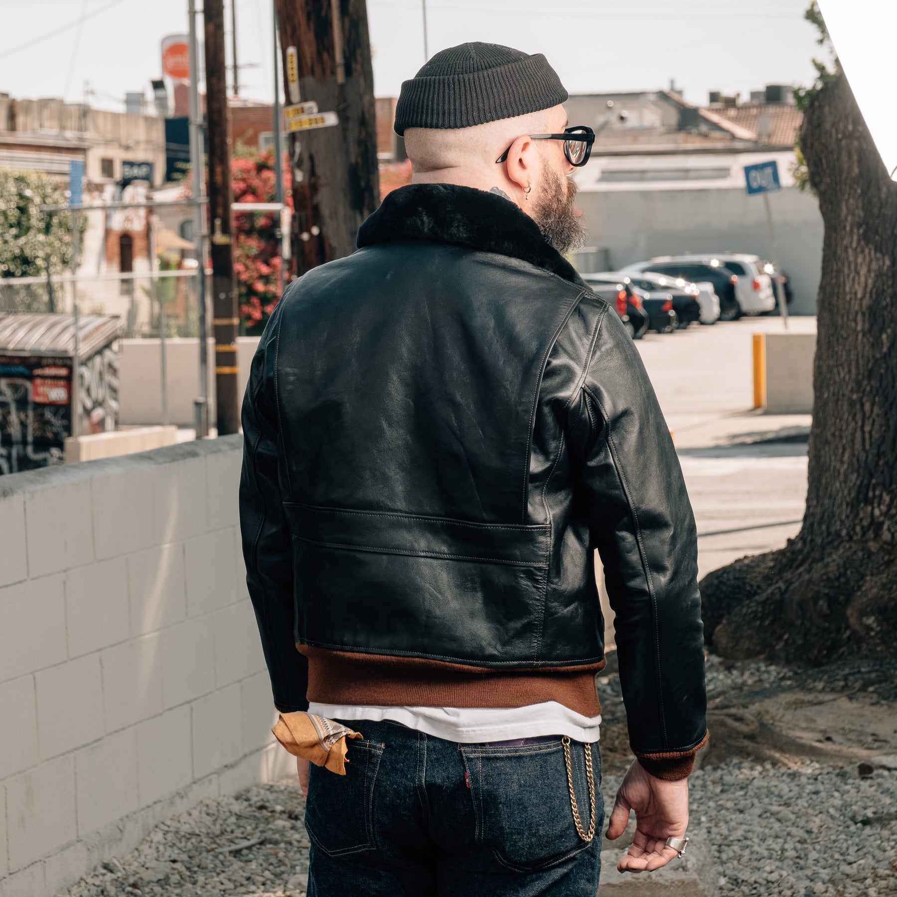 Double Helix x Snake Oil Provisions Virgil G-1 Flight Jacket Black Teacore