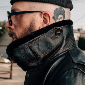 Double Helix x Snake Oil Provisions Virgil G-1 Flight Jacket Black Teacore