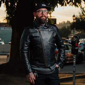 Double Helix x Snake Oil Provisions Deviant LAW Motorcycle Jacket Black PRE-ORDER DEPOSIT