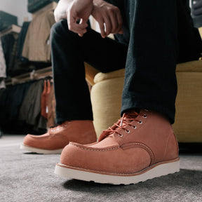 Red Wing Heritage 8208 6-Inch Classic Moc Dusty Rose Abilene Factory Second FINAL SALE