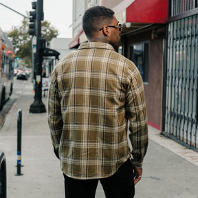 Rogue Territory Field Shirt Olive Plaid Flannel FINAL SALE