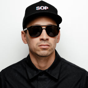 SALT. Rockwood Black | Polarized Glass Deep Brown Lens