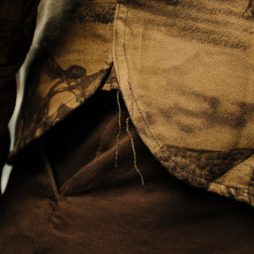RRL Moleskin Printed Stables Sport Shirt Brown FINAL SALE