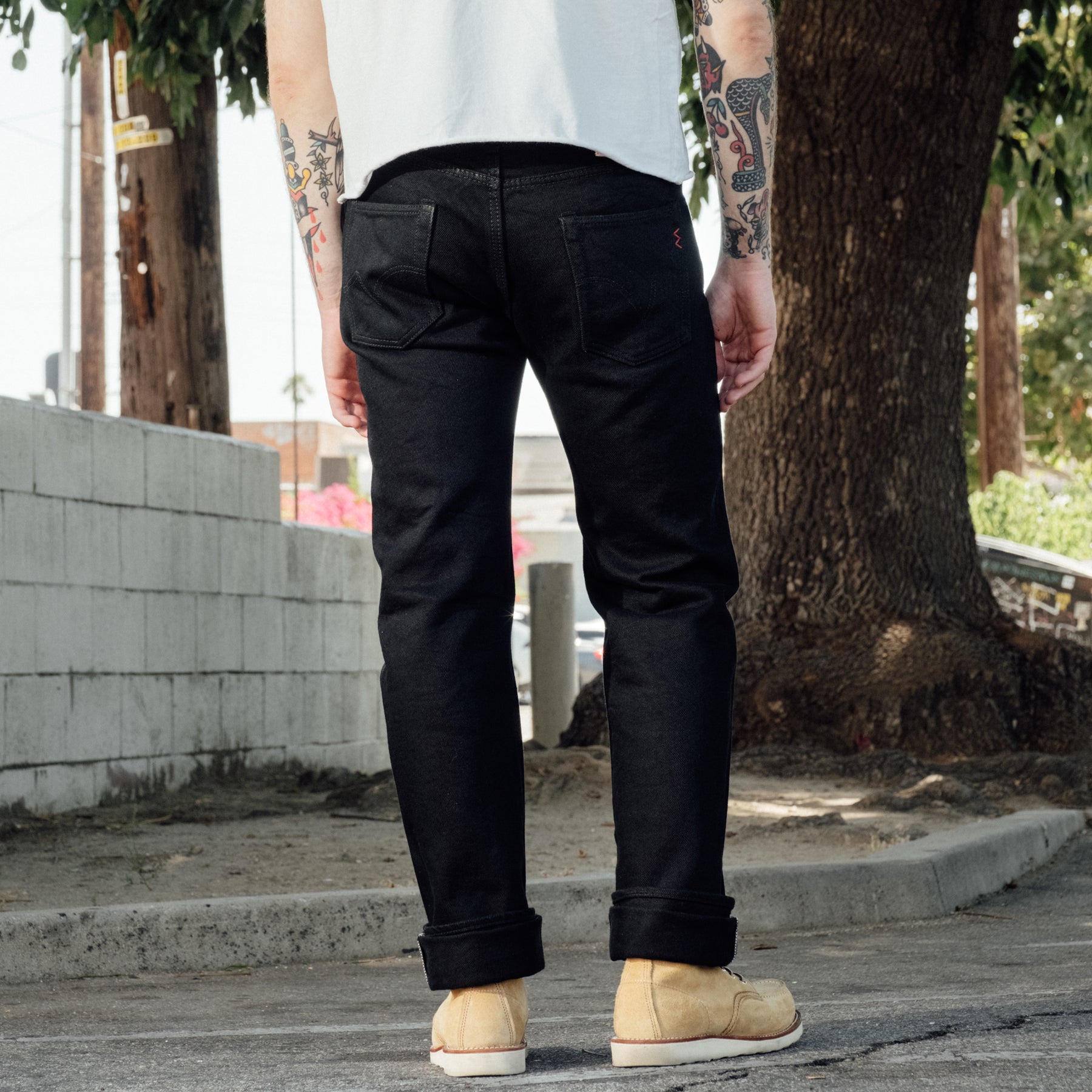 Iron Heart IH-666S-SBG 21oz Selvedge Denim Straight Cut Superblack Fades to Grey FINAL SALE