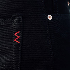 Iron Heart IH-666S-SBG 21oz Selvedge Denim Straight Cut Superblack Fades to Grey FINAL SALE