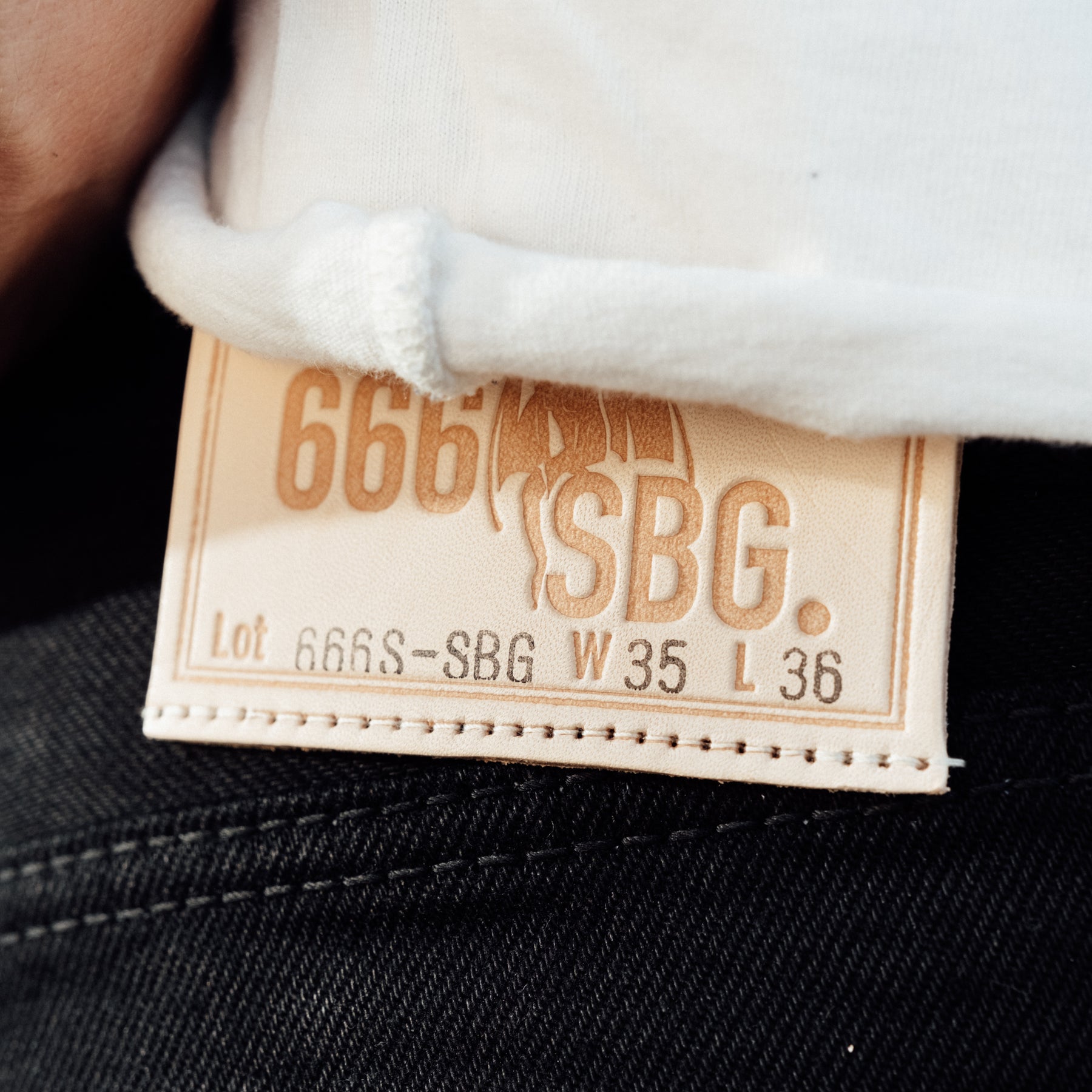 Iron Heart IH-666S-SBG 21oz Selvedge Denim Straight Cut Superblack Fades to Grey FINAL SALE