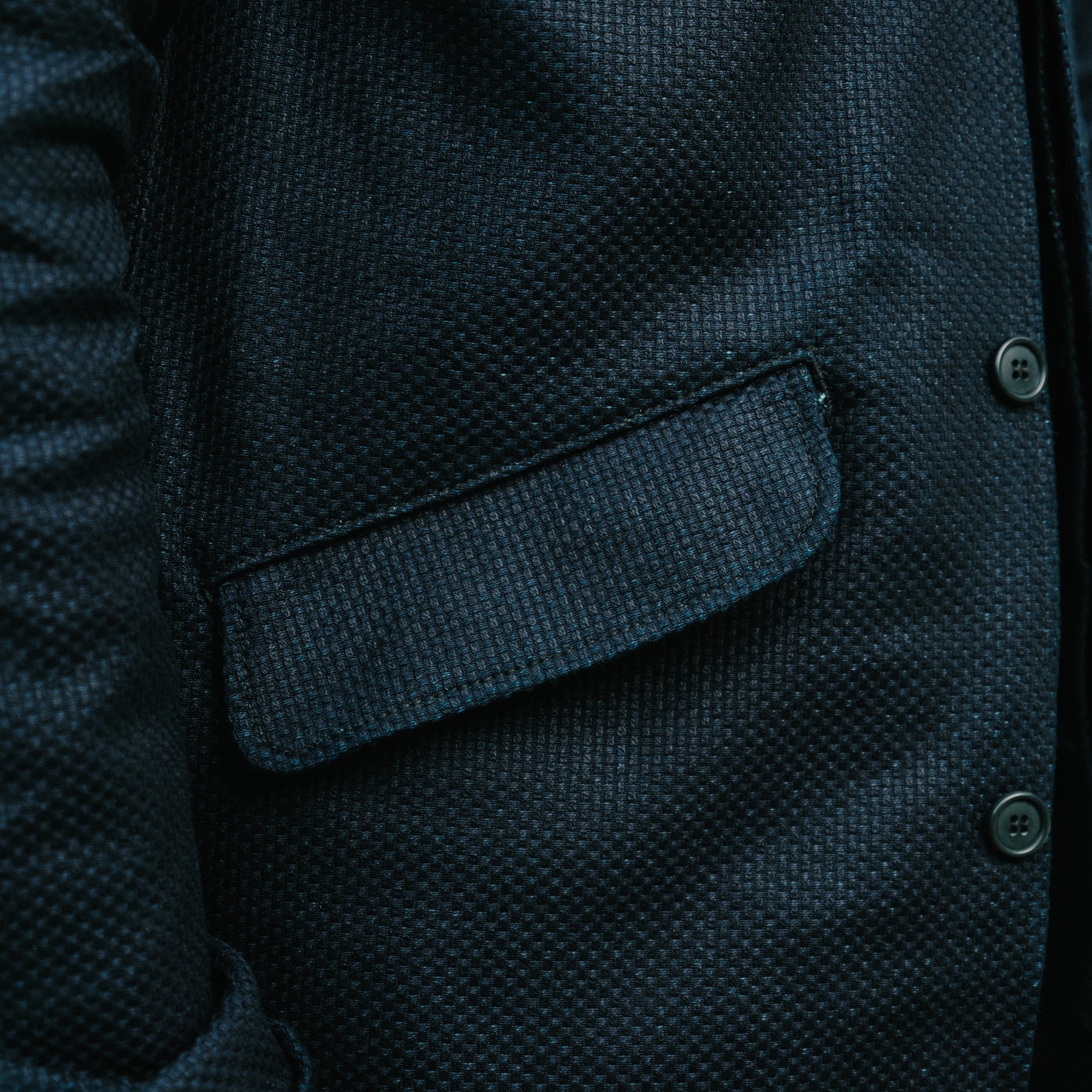 Rouge Territory x Snake Oil Provisions Sashiko Trench Coat Indigo